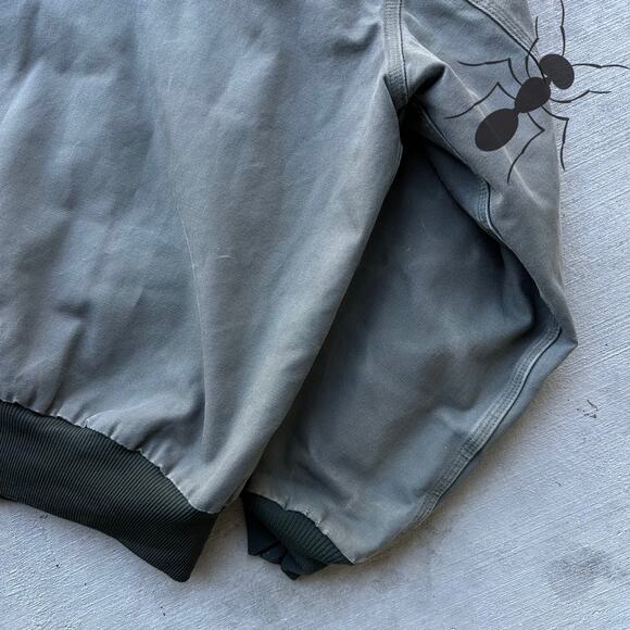 Vintage Y2K Carhartt J280 MOS green hooded work wear jacket - Picture 9 of 10